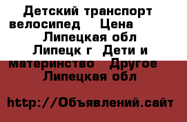 Детский транспорт (велосипед) › Цена ­ 3 000 - Липецкая обл., Липецк г. Дети и материнство » Другое   . Липецкая обл.